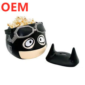 Фабрика настроить 3d пластиковый ведро попкорн OEM дизайн мультфильм 3d ведро попкорн