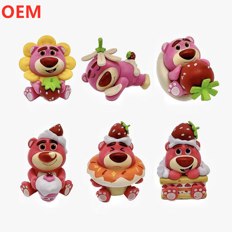 OEM Factory Custom Высокое качество 3d пластиковые мультфильмы персонажи, ПВХ мультфильмы фигурные игрушки