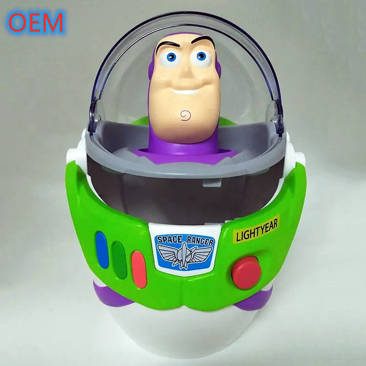 3d мультфильм многоразовые ведра попкорна настройка OEM дизайн пластиковый контейнер ведра попкорн