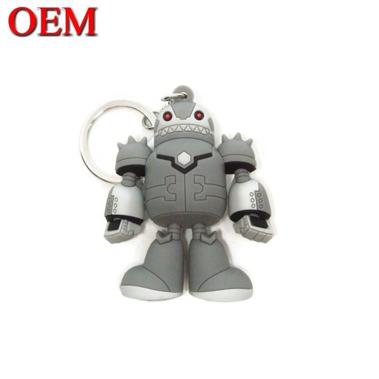 OEM Logo Soft PVC 3D Keychain Custom Animal Keychain Фигура собственного дизайна Ключевые цепи