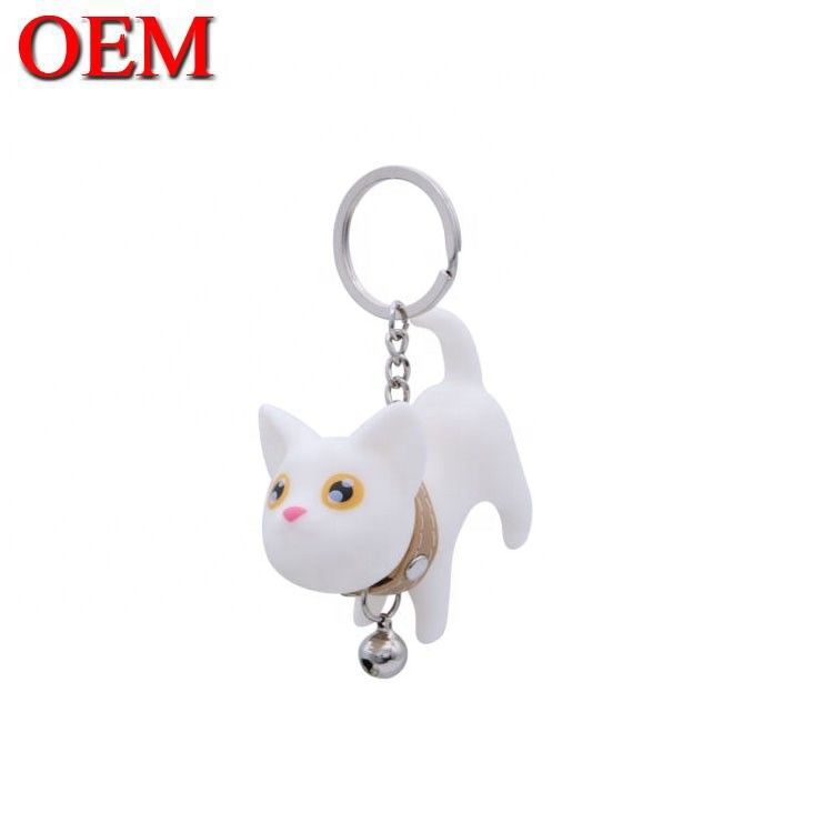 OEM Logo Soft PVC 3D Keychain Custom Animal Keychain Фигура собственного дизайна Ключевые цепи