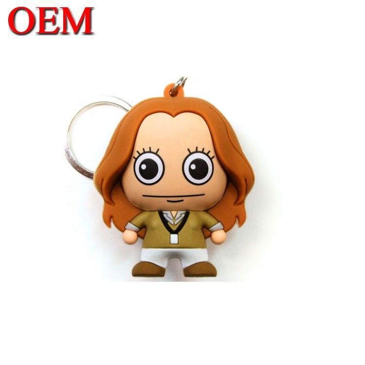 OEM Logo Soft PVC 3D Keychain Custom Animal Keychain Фигура собственного дизайна Ключевые цепи