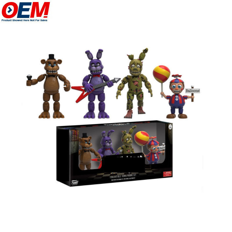 Персонализированный OEM Горячая продажа Новый прибытие Five Nights At Freddy Action Figures 4 шт/пакет FNAF Игрушечная модель ПВХ Action Figure