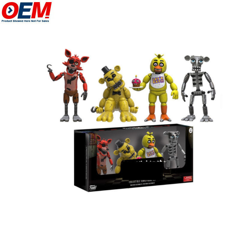 Персонализированный OEM Горячая продажа Новый прибытие Five Nights At Freddy Action Figures 4 шт/пакет FNAF Игрушечная модель ПВХ Action Figure