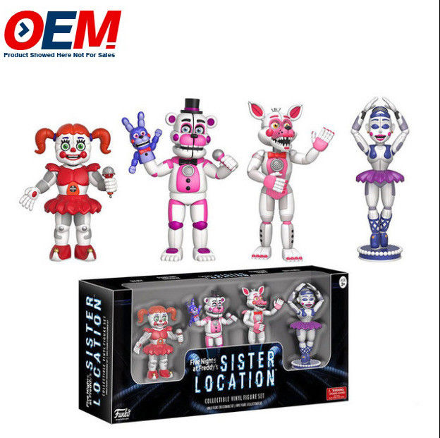 Персонализированный OEM Горячая продажа Новый прибытие Five Nights At Freddy Action Figures 4 шт/пакет FNAF Игрушечная модель ПВХ Action Figure