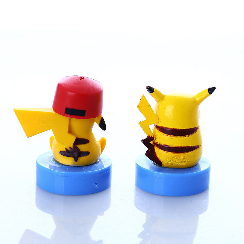 OEM Custom Made Mini Stamper Toy Pikachu Figure Stamper Self-ink Stamp Пластиковый мини-штампер