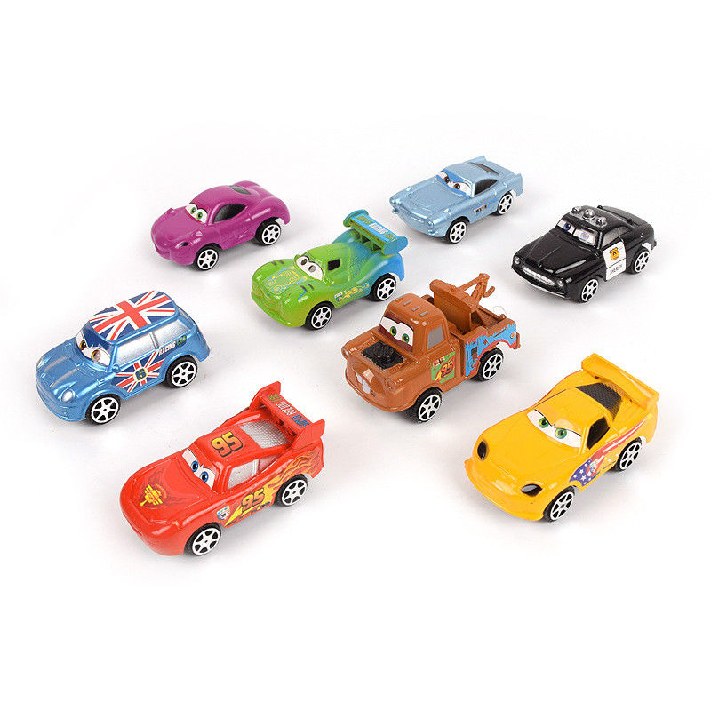 Производитель на заказ Мультфильм Pixar Cars Racing Series Джексон Шторм Крус Смоки 1:43 Сплавленный металл Соединение транспортное средство Игрушки Мальчик Малыш Gif
