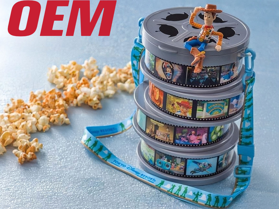 Специальный Light Up Popcorn Bucket OEM Popcorn Plastic Bucket Make Character Popcorn Bucket (Светочный ведро с попкорнами)