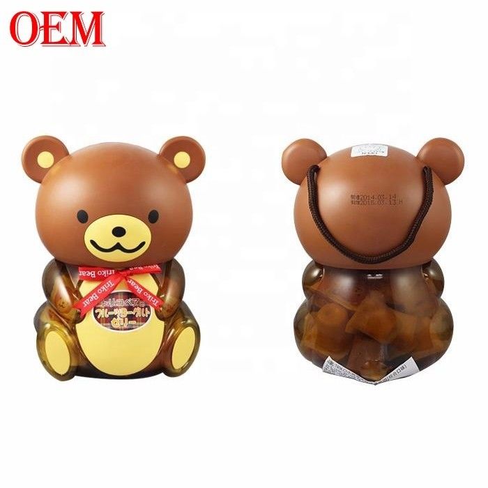 OEM пластиковый 3D-контейнер для попкорна в форме животного с крышкой