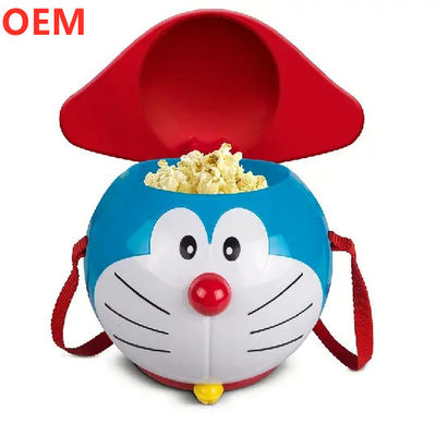 OEM Custom Новый стиль 3D Милый мультфильм Пластиковый ведро попкорн