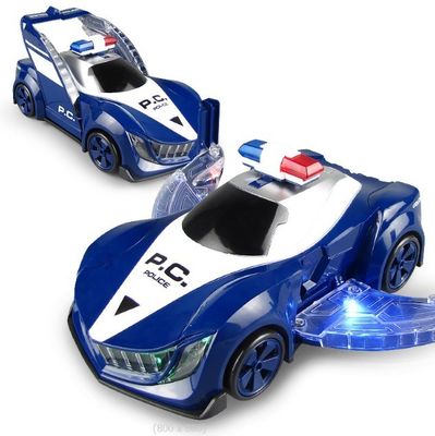 360 вращений Электрический полицейский автомобиль Автомобиль с светодиодным освещением Музыка Детские образовательные игрушки Детские подарки Подарок на день рождения