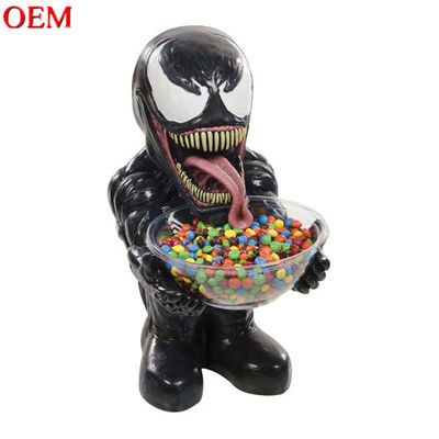 Производитель OEM Custom Venom Lethal Protector Candy Bowl Holder Мультипликационная фигура