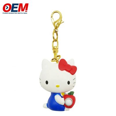 Кошка Милая Hello Kitty Ключевые цепи Мелодия 3D Мультфильм Ключевой цепь