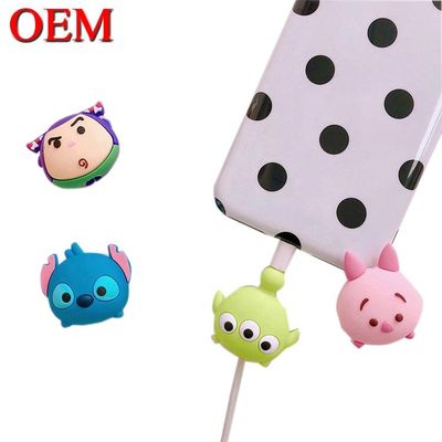 Пользовательские мини милые USB игрушки OEM Милые мультяшные кабельные кусачки Фигурки из пластика Аксессуары для зарядки данных в виде животных
